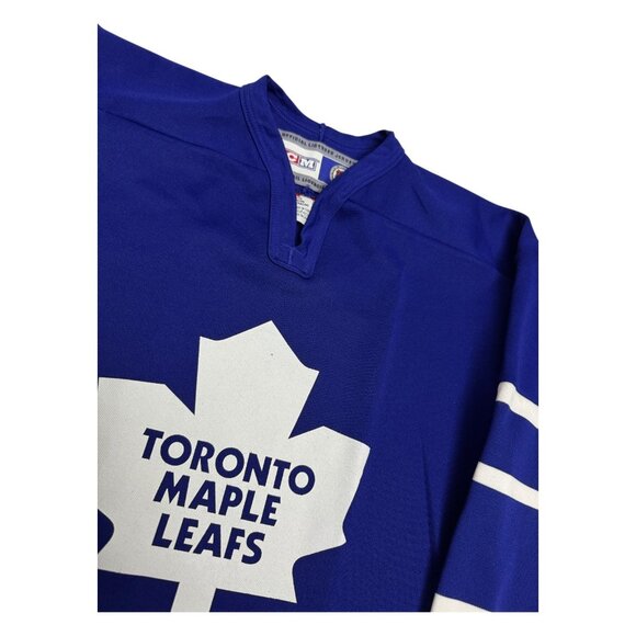TORONTO MAPLE LEAFS NHL Vintage Y2K Blue CCM Hockey Jersey Youth L/XL - Picture 4 of 5